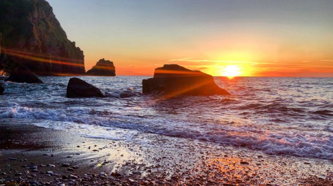 Lynton Lynmouth Romance Sunset Beach
