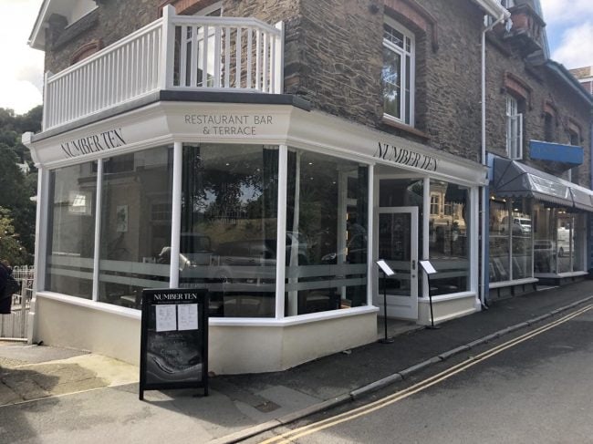Number Ten Italian Restaurant Lynton North Devon Exmoor
