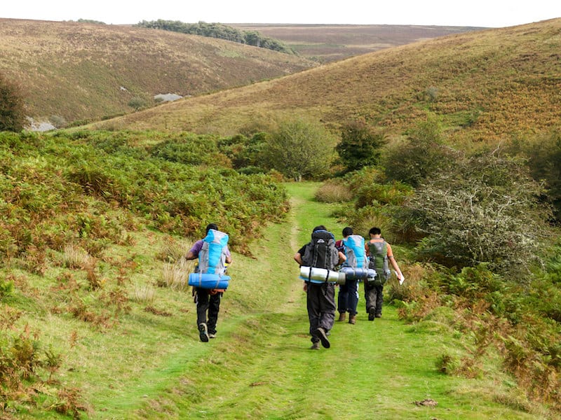 Walkers Malmsmead Exmoor National Park