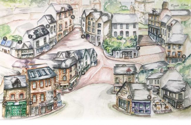 Lynton Old Town Illustration