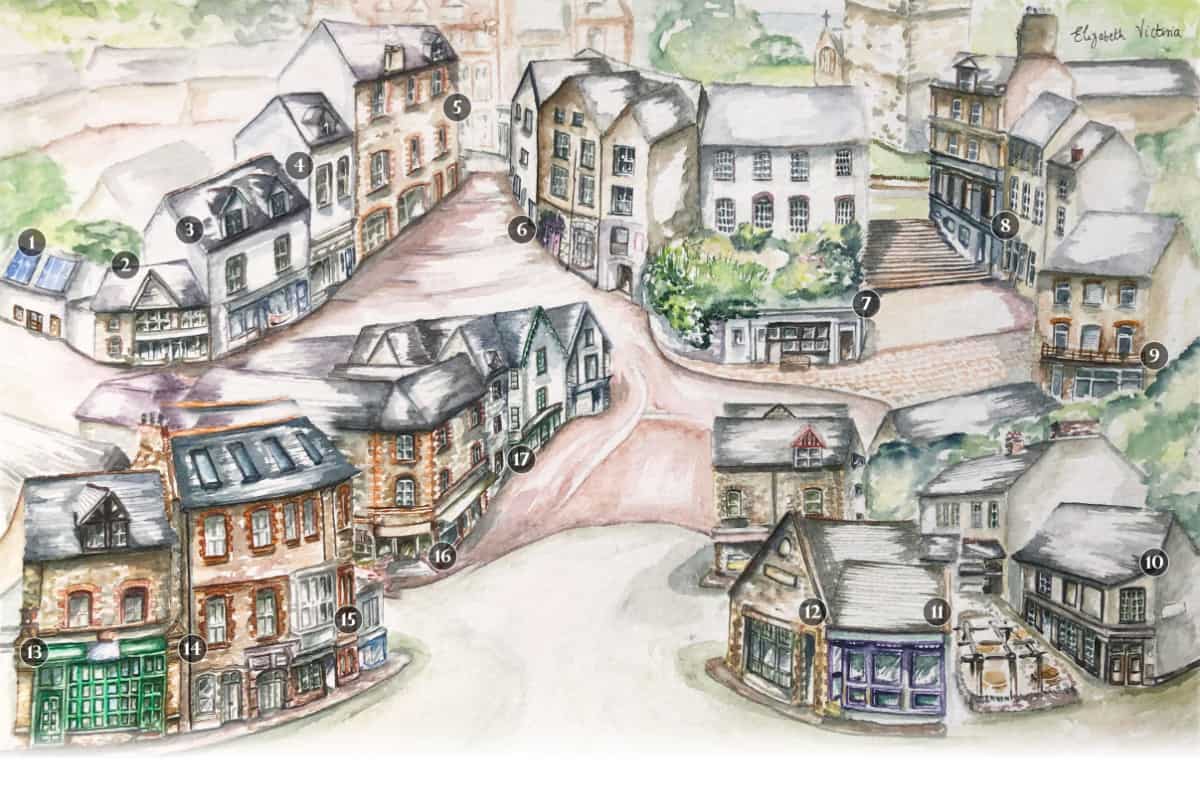 Lynton Old Town Illustration