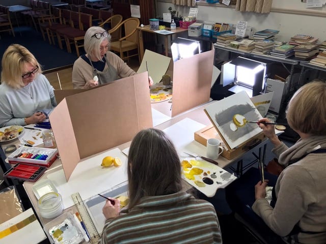 Moor and Sea Lynton Art Class oils intro