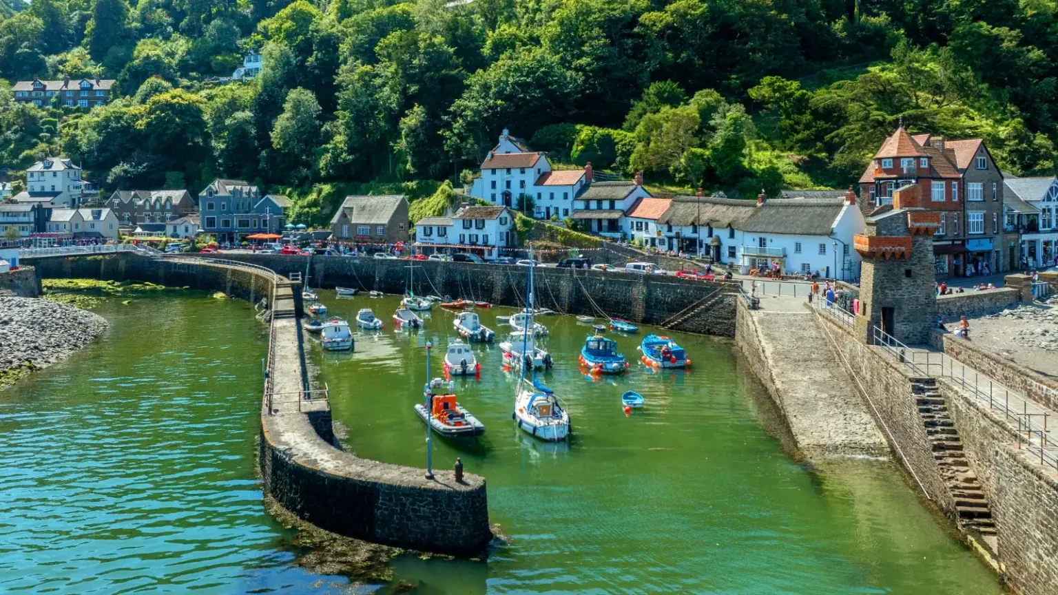 lynton lynmouth north devon exmoor south west lynmouth harbour