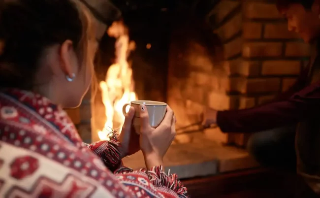 lynton lynmouth winter storm harbour fireplace romantic breaks
