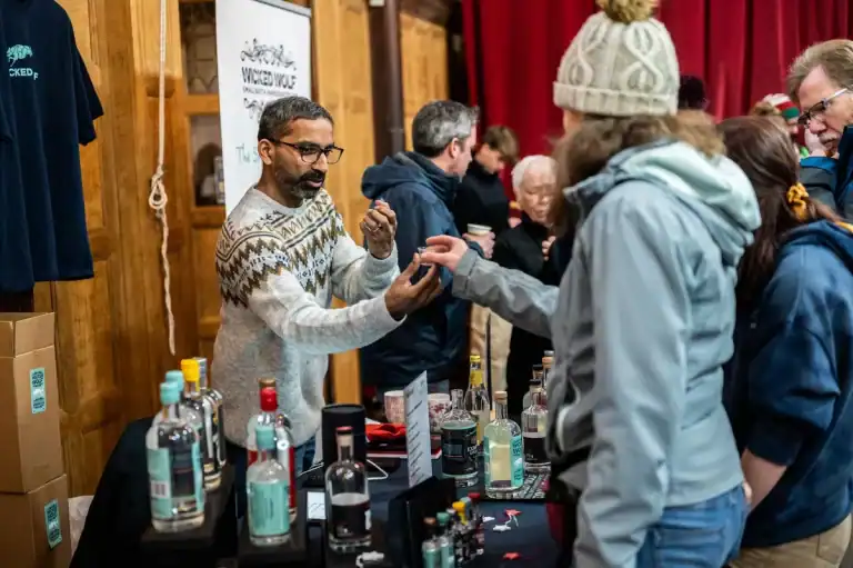 lynton town hall christmas market shopping weekend