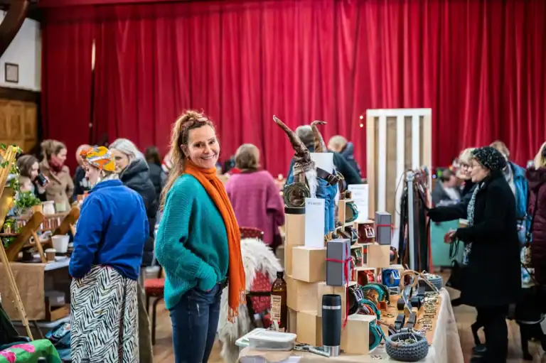 lynton town hall christmas market shopping weekend