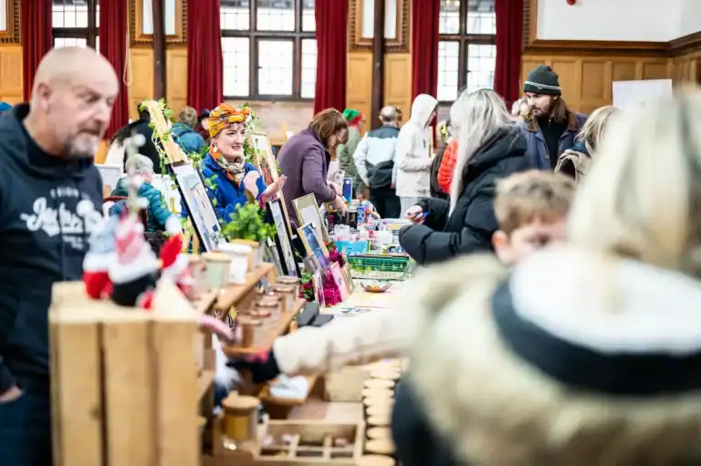 lynton town hall christmas market shopping weekend