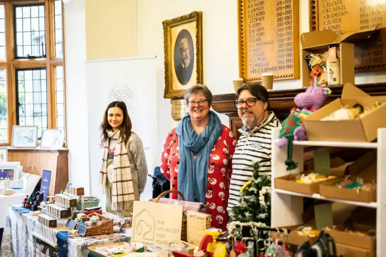 lynton town hall christmas market shopping weekend