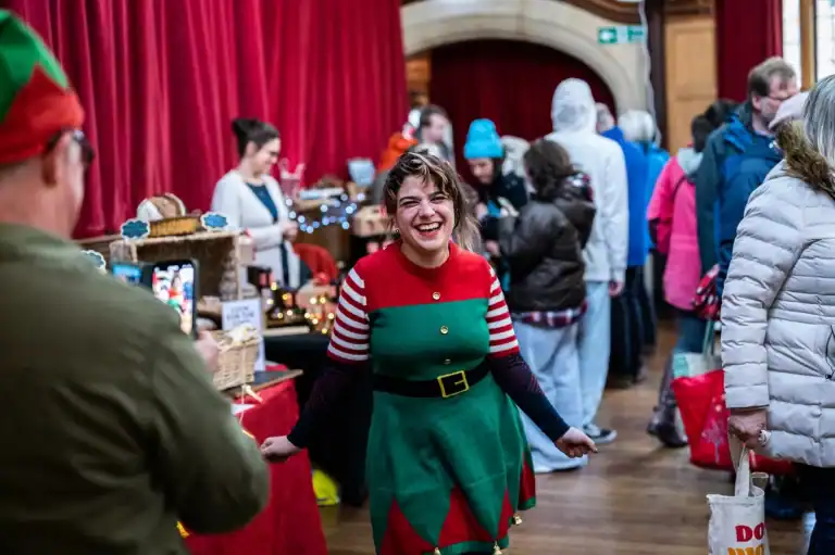 lynton town hall christmas market shopping weekend