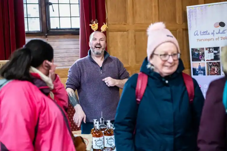 lynton town hall christmas market shopping weekend