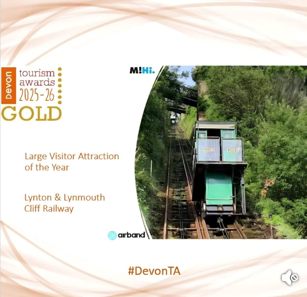 Historic cliff railway in Lynton and Lynmouth, offering scenic views.