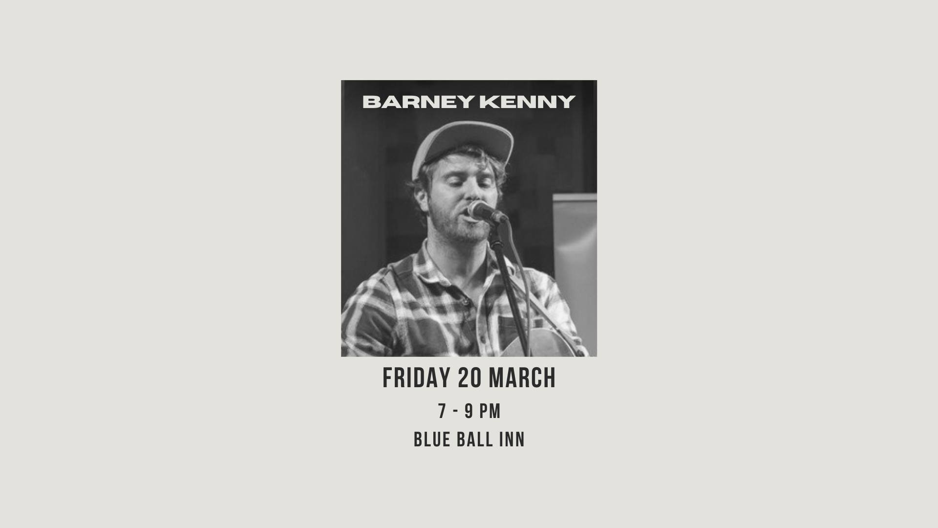 Barney Kenny performing live at the Blue Ball Inn in Lynton, North Devon.