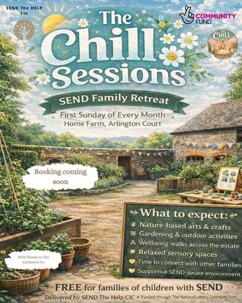 Outdoor event at Home Farm with gardens, crafts, and family activities in Exmoor.