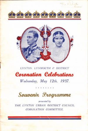 lyn exmoor museum lynton lynmouth history coronation programme